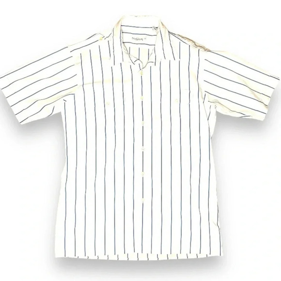 Oleg Cassini Striped Button-Down Shirt, Business Casual - Large - Picture 8 of 8